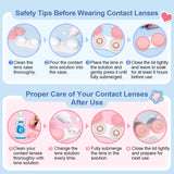 Purpdrank  Iris Color Contact Lenses Vanilla Brown & Choco Gray Inspired Circle Lenses 1 Pair 6 Months