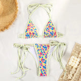 Purpdrank  Two Piece Women Bikini Set Sexy Women Swimsuit Brazilian Bikini Thong Female Swimwear Swimming Suit Beachwear