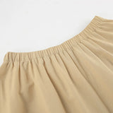 Purpdrank  Summer Elegant French Cotton and Hemp Skirt Women's High End Strapless Vest  Long Two-piece Set