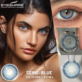 Purpdrank  Colored Contact Lenses for Eyes 1Pair/2Pcs Yearly Natural Blue Lenses Cosmetic Soft Beautyful Pupils Gray Eye Contacts