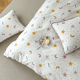 Purpdrank  Cotton four-piece set of aerobic double yarn cotton skin-friendly quilt cover small floral bed linen bed cover set