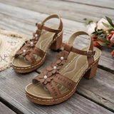 Purpdrank  Low Sandals Woman Leather Buckle Strap 2025 Summer Increasing Height Clear Heels Suit Female Beige Large Size Women’s Shoes Open