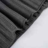 Purpdrank  Autumn Sweet U Neck Long Sleeve Lace Patchwork Slim Waist Single Breasted Knitted Pullover