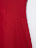 Purpdrank  European style new women's clothing pleated decoration V-neck sleeveless loose short skirt waist balloon mini dress