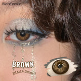 Purpdrank  2Pcs Natural Brown Colorcon Contacts Lenses Yearly OMG Series Korean New Fashion Gray Yearly Green Makeup Pupils