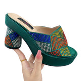 Purpdrank - 2023 Nigerian Sandals Platform Shoes Ladies Party High Heel Open Toe Luxury Wedding Ladies High Heels Sandals Summer
