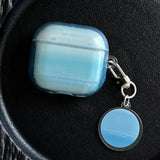 Purpdrank  Earphone Case for AirPods 4 Pro3 2025 Blue Gradient Color Sky Cover with Keyring for Apple AirPods 2 3 4 Pro 2nd 3rd Soft Cases