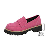 Purpdrank  New Women Orthopedic Platform Loafers Non Slip Thick Sole Shoes All Matched Comfortable Walking Loafers for Outdoor Travel