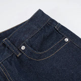 Purpdrank  Y2K American Retro Streetwear Jeans Women Fashion Solid Button Low Waist Loose Fit Straight Leg Denim Pants with Pockets