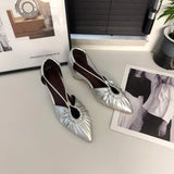 Purpdrank  Designer New 2025 Women Heeled Sandals Sexy Ponited Toe Chunky Shoes Summer Dress Party Luxury Woman Brand Pumps Sandalias Mujer