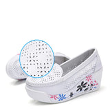 Purpdrank - Women's shoes summer shake out Single women shoes The nurse's shoes white and platform woman's shoeses Breathable hollow