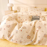 Purpdrank  Plaid Style Comforter Cover Single/Double Duvets Cover 100% Cotton Blanket Cover Girls Boys Room Quilt Cover 이불커버(No Pillowcase)