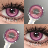 Purpdrank  2Pcs Color Contact Lenses for Eyes Anime Cosplay Colored Lenses Red Lens Blue Multicolored Lenses Cosmetic Beauty Lens
