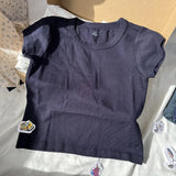 Purpdrank  Vintage Cotton Solid Slim Crop Top Women Casual Harajuku Round Neck Short Sleeve T Shirt Female Y2k Streetwear Summer Basic Tees