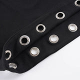 Purpdrank  Solid Hollow Out Bodycon Skirts Dark Sexy Slim Low-Waisted Super Mini Skirts Women Summer Fashion Streetwear Ladies