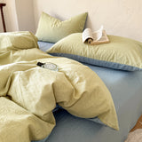 Purpdrank  New Style Yarn-dyed Washed Pure Cotton Checkered Quilt Cover Spring Skin-friendly and Breathable Duvet Cover 220x240