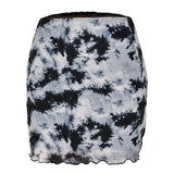 Purpdrank   High Waisted Skirts Women Sexy Cheetah Print Vintage Mini Skirts Fashion Casual Chiffon Mesh Slim Skirt Summer New