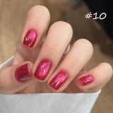 Purpdrank  Pink Peach Cat Magnetic Gel Nail Polish-CAT EYES High Transparency Easy Sparkling Shine,Perfect for Women Gift For Summer
