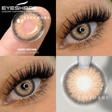 Purpdrank  1 Pair New Natural Color Contact Lenses Brown Lenses Beauty Fashion Gray Pupils Lens Blue Lenses with High Quality Lens