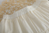 Purpdrank - Skirt Mori Girl Lace Embroidery Double inner lining Loose Solid Color Women Skirt