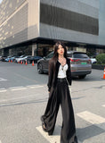 Purpdrank  High Quality Suit Pants Women Casual  High-waisted Wide-leg Pants Female Elegant Design Style Streetwear Trouser