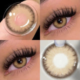 Purpdrank  Moli Colored Contact Lenses for Eyes 1pair Cosplay Prescription for myopia0-800degrees Contact Lenses Yearly Halloween Myopia