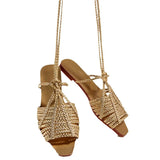 Purpdrank  Fashion Womens Shoes All-Match Female Sandal Open Toe Large Size Strappy Heels Luxury New Girls Flat Peep Summer Big  Beige