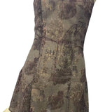 Purpdrank  Summer New Sexy Perspective Split Sling Dress European And American Style Loose Sleeping Dress for Women