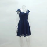 Purpdrank  Spring and Summer Dress Temperament Short Square Neck Suspender Skirt