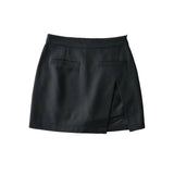 Purpdrank  Spring Summer High Waist Sexy Casual Hip Split Skirt College Style Fashion Wholesale Women's Clothing