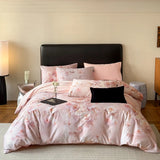 Purpdrank  100% Egyptian Cotton Flowers Print Luxury Bedding Set Single Double Queen King Size Duvet Cover Flat/Fitted Bed Sheet Pillowcase