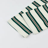 Purpdrank   Spring New Women's Oversized Striped Polo Shirt Long Sleeve Half Button Collared Casual Top Retro Commute Streetwear