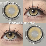 Purpdrank  1 Pair Color Contact Lenses Cosmetics Natural Brown Pupils Blue Eyes Contacts Lens Makeup Beauty Green Contacts Lens