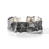 Purpdrank - Punk Geometric Irregular Liquid Lava Waterdrop Shaped Open Rings For Women Vintage Silver Color Metal Rings Personality Jewelry