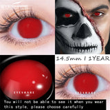 Purpdrank  2pcs Cosplay Colored Contact Lenses Anime Blue Red Eyes Lenses Halloween Green Makeup Eyes Contact Crazy Lens Yearly