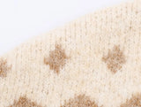 Purpdrank  New European-style women's fashion sweater, versatile and stylish, featuring a faded effect and jacquard knit design.