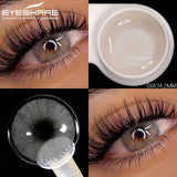 Purpdrank  1pair Natural Colored Contact Lenses Brown Eye Lenses Gray Makeup Eyes Pupils Lens Yearly Green Beautiful Pupils Yearly