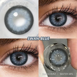 Purpdrank  2pcs Fashion Colored Contact Lenses High Quality Gray/ Brown Contact Lens Blue Eyes Contacts Yearly Green Makeup Lenses