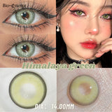 Purpdrank  2Pcs Natural Brown Colorcon Contacts Lenses Yearly OMG Series Korean New Fashion Gray Yearly Green Makeup Pupils