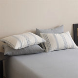 Purpdrank  New Class Duvet Cover Knitted Cotton Printing Small Fresh King Size Queen Size Set Bed Sheet Bed Hat 4Pcs Set