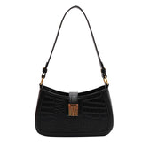 Purpdrank  Shoulder Bags For Women Luxury Designer Handbags Dual Straps Crocodile Pattern Underarm Bag The Latest Crossbody Bags