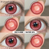 Purpdrank  1Pair Cosplay Colored Contact Lenses Halloween Red Lenses Purple Eyes Contact Anime Blue Eyes Lenses Pink Beauty Makeup