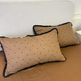 Purpdrank  French Lace Bedding Sets 2025 New Ruffle Lace Bow Quilt Cover Romantic Bedclothes Decor Woman Girls Bedroom Duvet Cover 4pcs