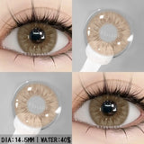 Purpdrank  1pair Gray Color Contact Lenses For Eyes Colored Lenses Blue Lenses Natural Colorful Brown Contact Lenses Yearly Use