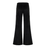 Purpdrank  Casual Sequined Star Pattern Flare Pants Y2K Basic Basic Low-Waisted Pants Women Autumn Spring Fashion Streetwear Ladies