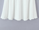 Purpdrank  Sexy White Rib Knitted Cotton Low Waist Sling Dress Women Bow V neck Ruched A-lined Swing Short Dresses Summer Vestidos  Robe