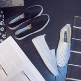 Purpdrank  Small White Shoes Slip-on Female Footwear Slip On Dress New Nurse Summer Breathable Small White Shoes Slip-on Female Footwear Su