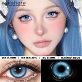Purpdrank  2pcs Cosplay Colored Contact Lenses For Halloween Anime Blue Contact Red Beauty Makeup Lenses Yearly Eyes Contacts