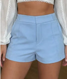 Purpdrank   Spring Elegant Stylish Casual Office-Appropriate High Waist Women's Short