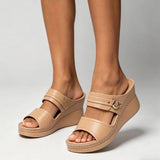 Purpdrank  Summer Beach Vacation Wedges Sandals Women Comfy Walking Outdoor Slides Shoes Mules High Heels Platform Sandals
